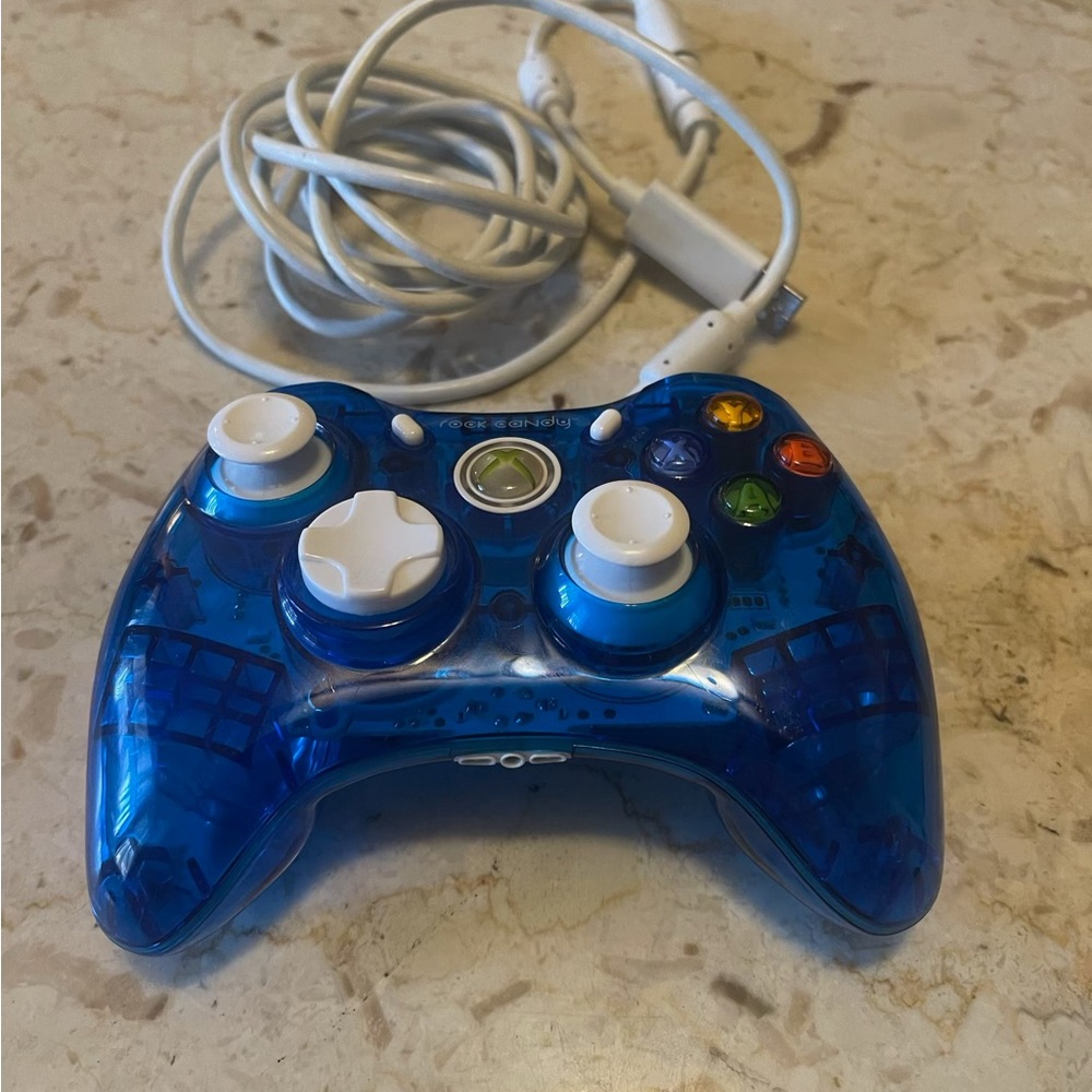 Wired Blue Gaming Controller